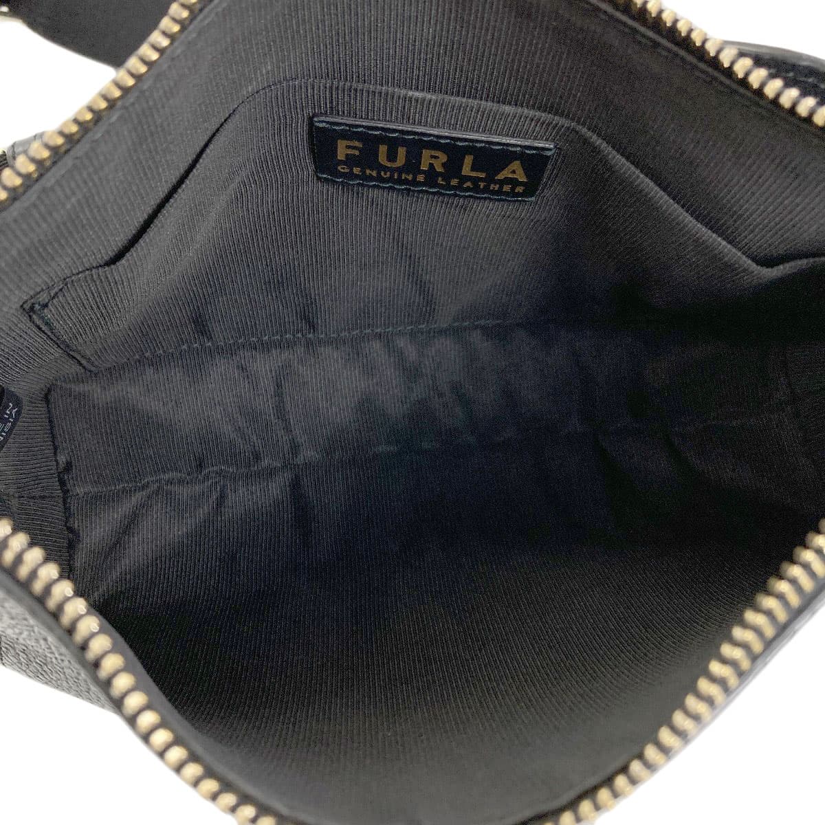 Furla Arch Logo Shoulder Bag Leather Ladies [Used] [Furla] 5