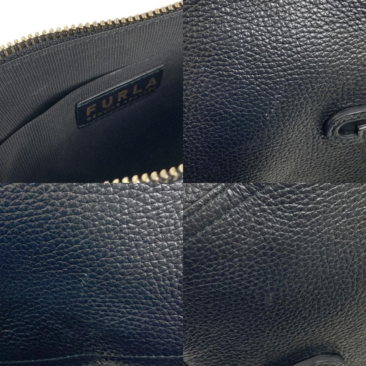 Furla Arch Logo Shoulder Bag Leather Ladies [Used] [Furla] 8