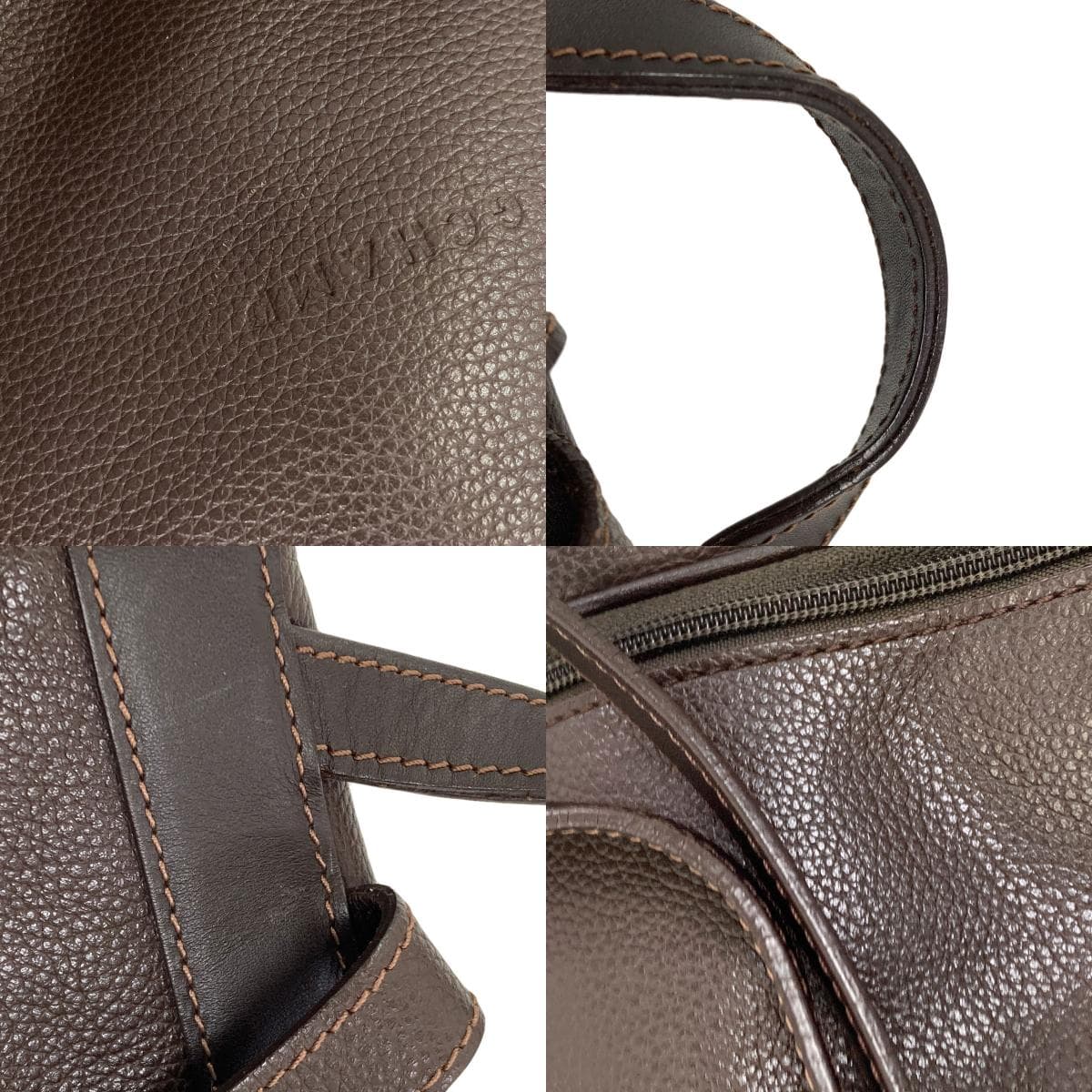 Longchamp Logo Backpack/Daypack Leather for Women [Used] [Longchamp] 8