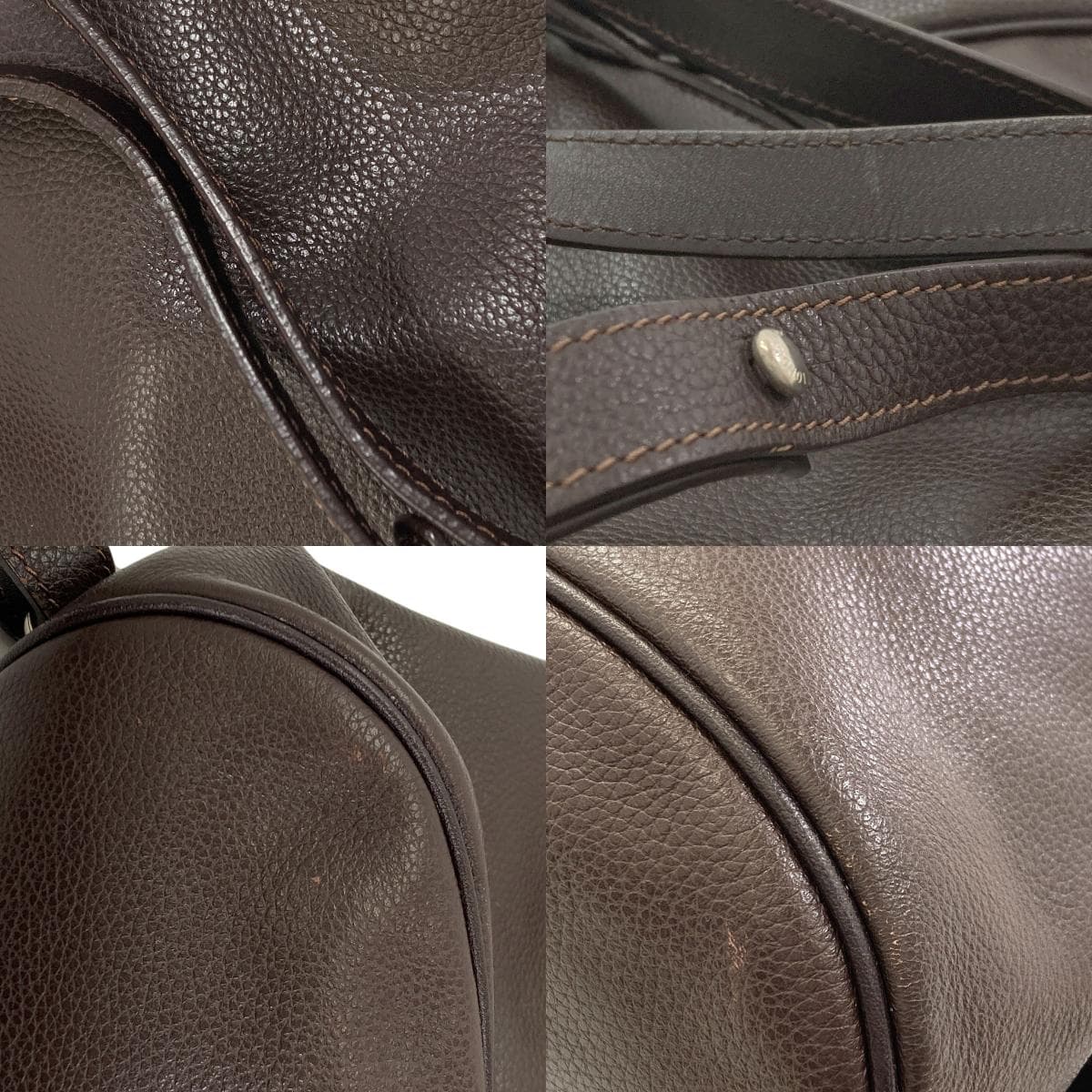 Longchamp Logo Backpack/Daypack Leather for Women [Used] [Longchamp] 9