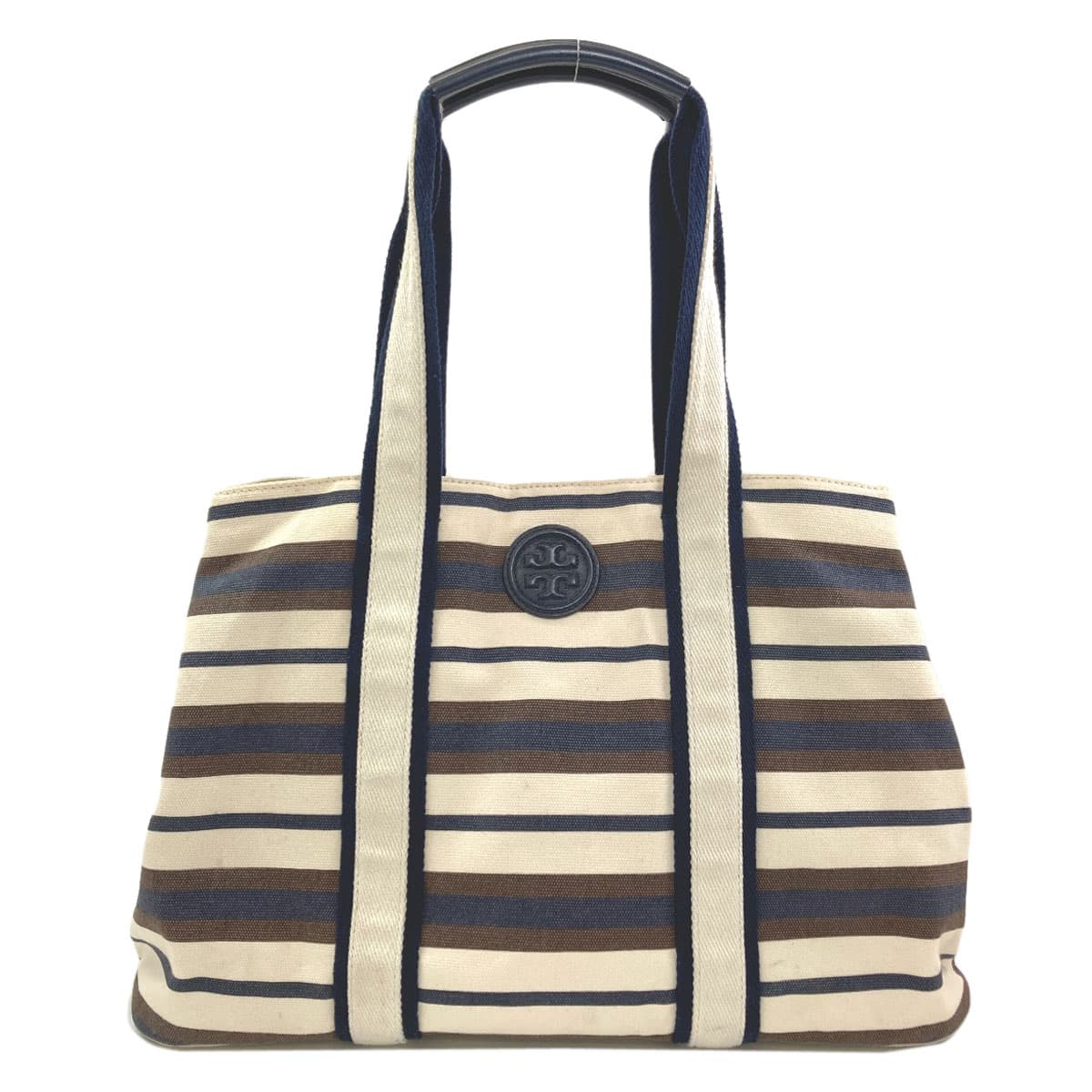 Tory Burch Border Tote Bag Canvas Ladies [Used] [Tory Burch]