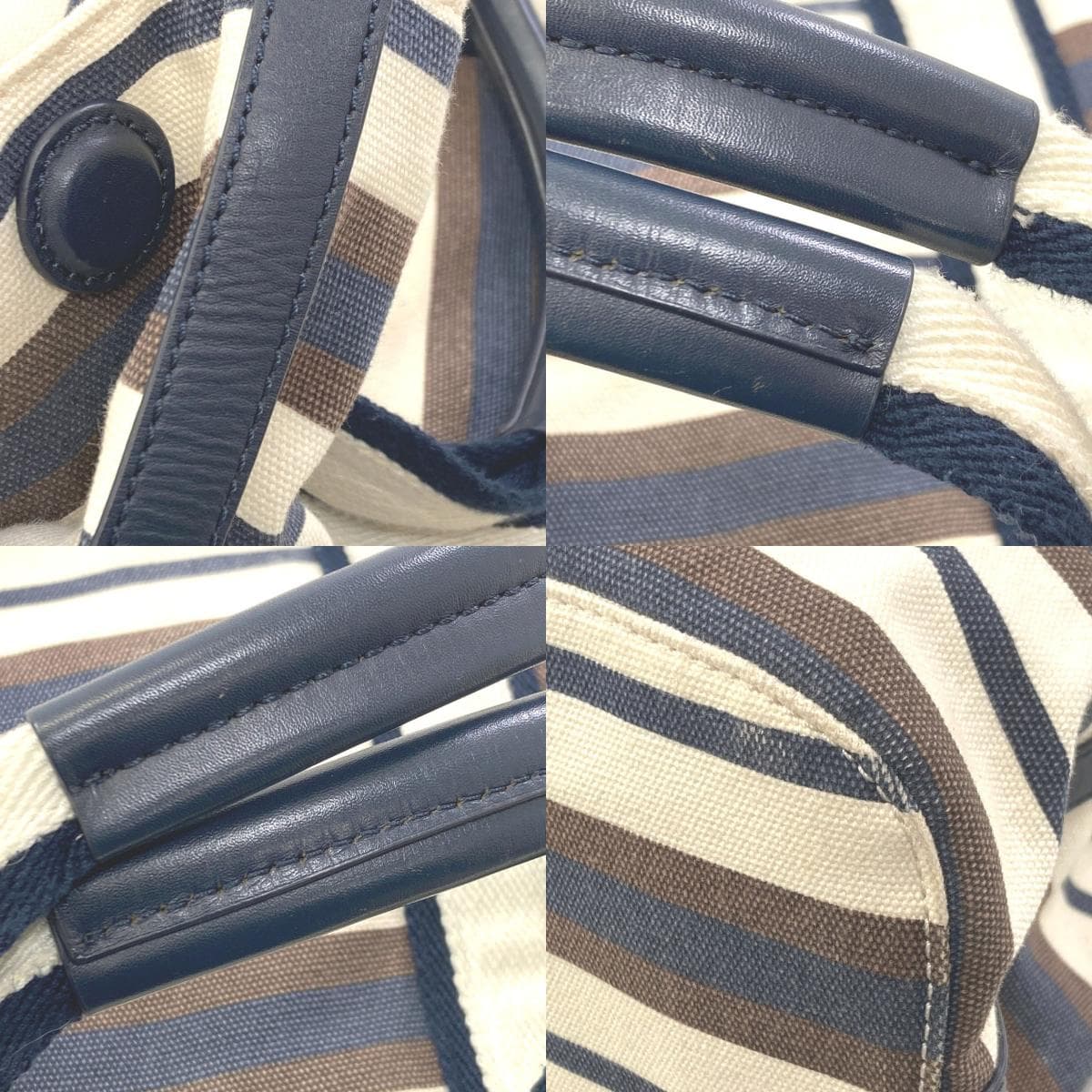 Tory Burch Border Tote Bag Canvas Ladies [Used] [Tory Burch] 9