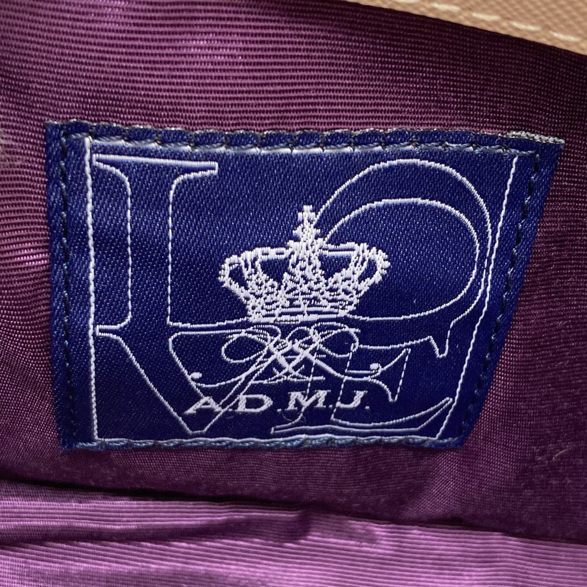 ADMJ Logo One Shoulder Shoulder Bag Leather Ladies [Used] [ADMJ] 6