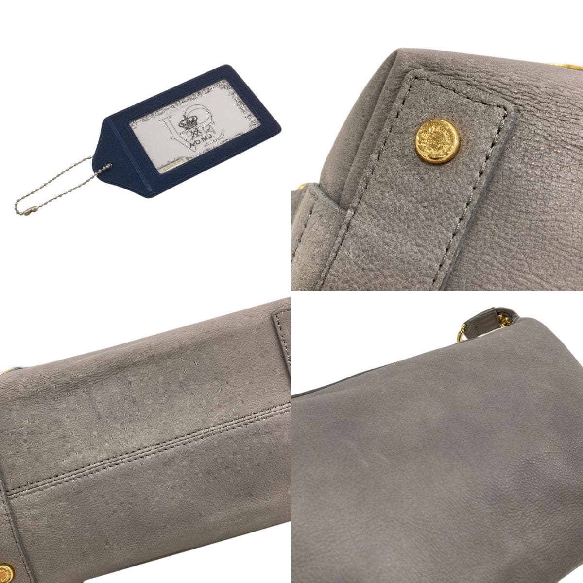 ADMJ Logo One Shoulder Shoulder Bag Leather Ladies [Used] [ADMJ] 8