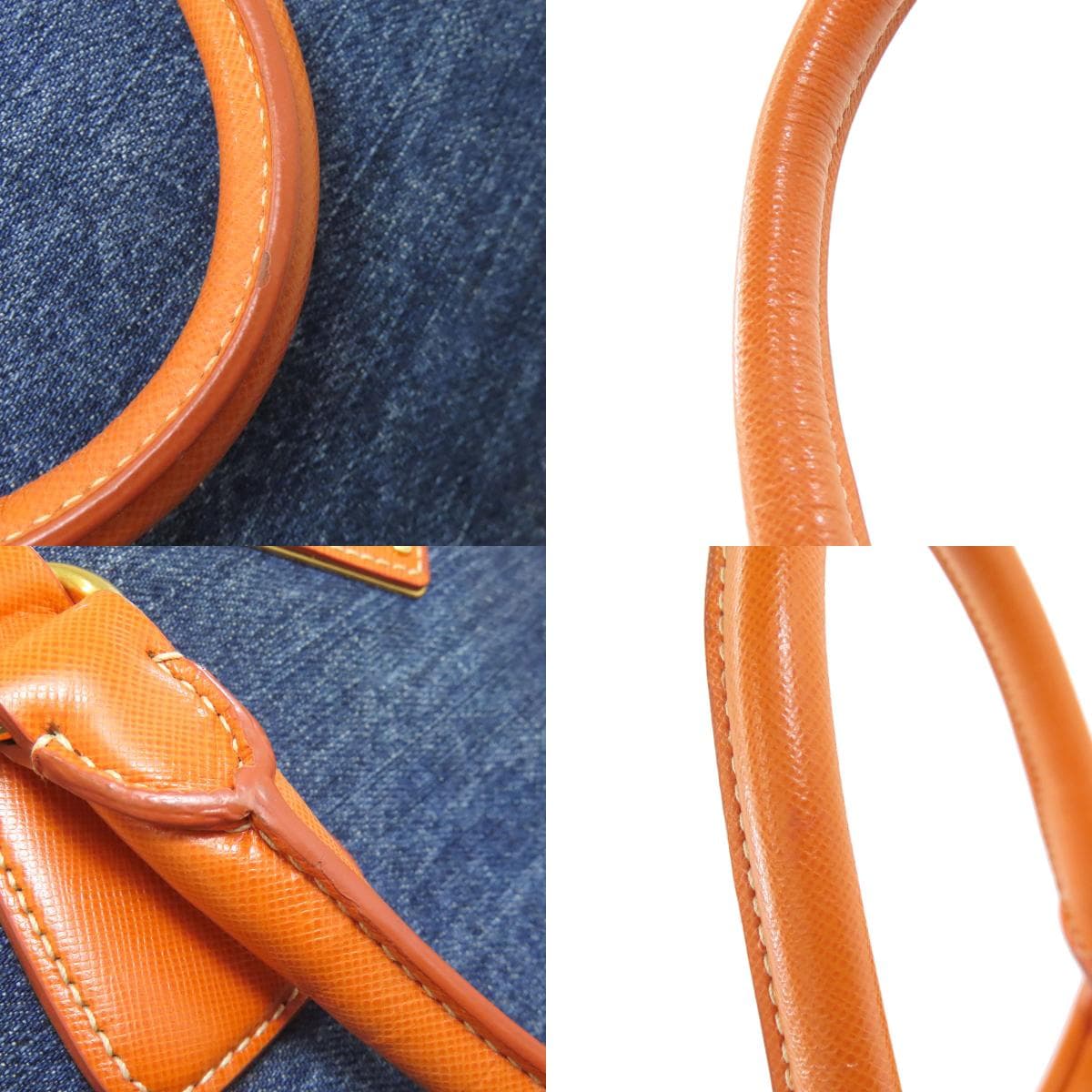 Prada BN2254 2WAY Handbag Canvas/Leather for Women [Used] [PRADA] BN2254 8