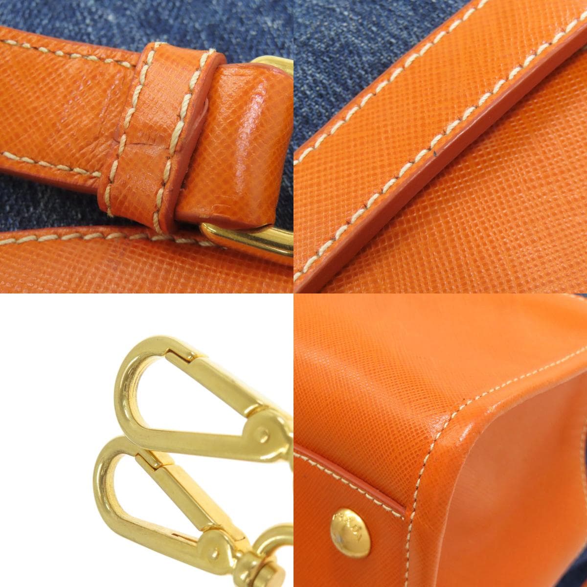 Prada BN2254 2WAY Handbag Canvas/Leather for Women [Used] [PRADA] BN2254 9