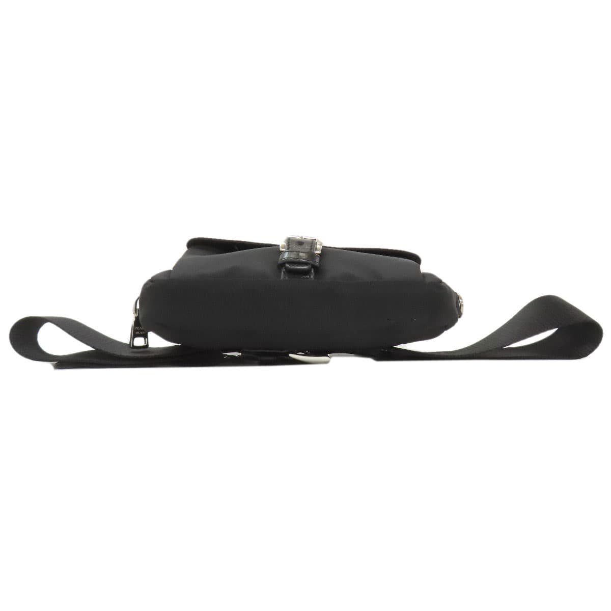 Prada logo hardware hip bag/waist bag made of nylon material for women [Used] [PRADA] 4