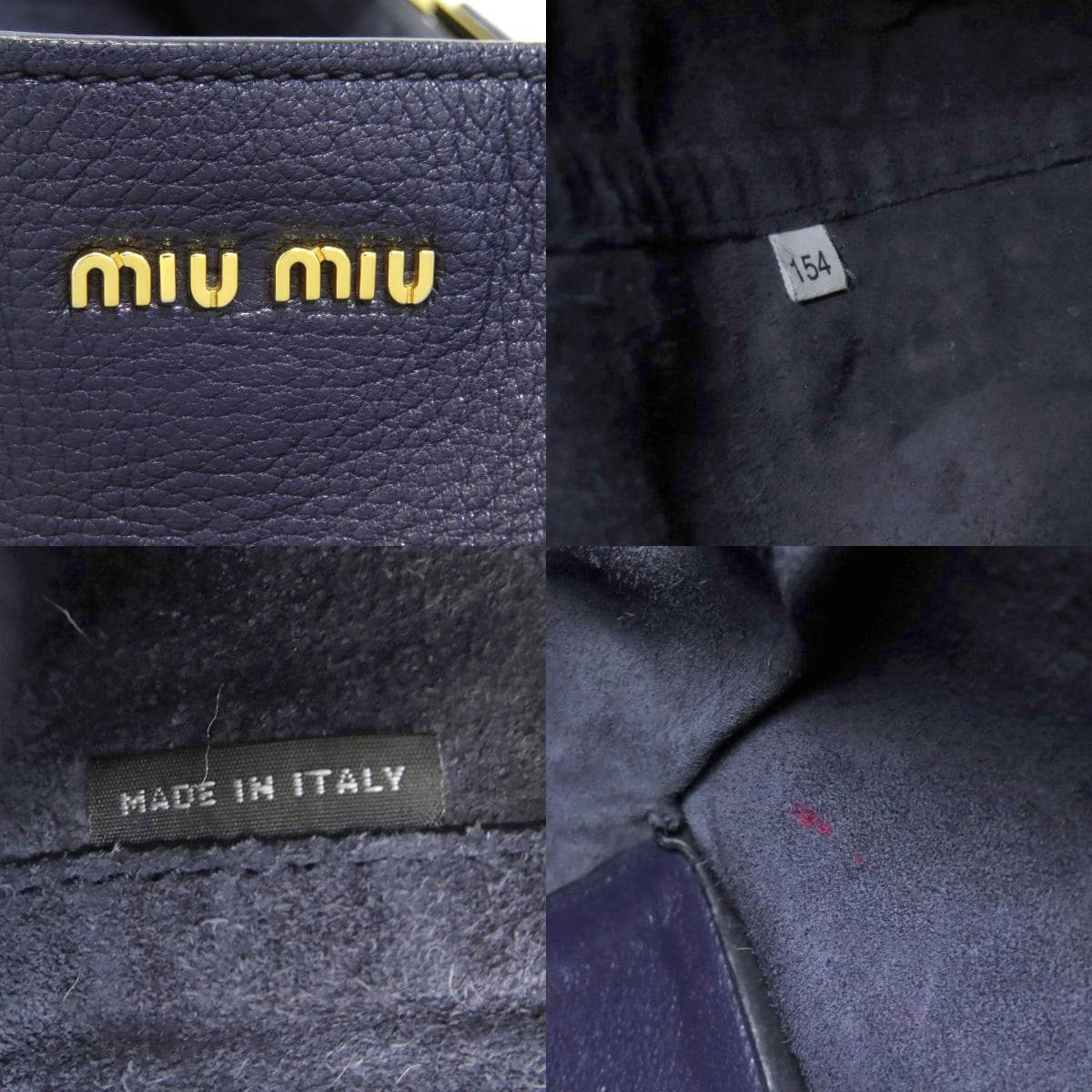 Miu Miu Logo Tote Bag Leather Ladies [Used] [MIUMIU] 6