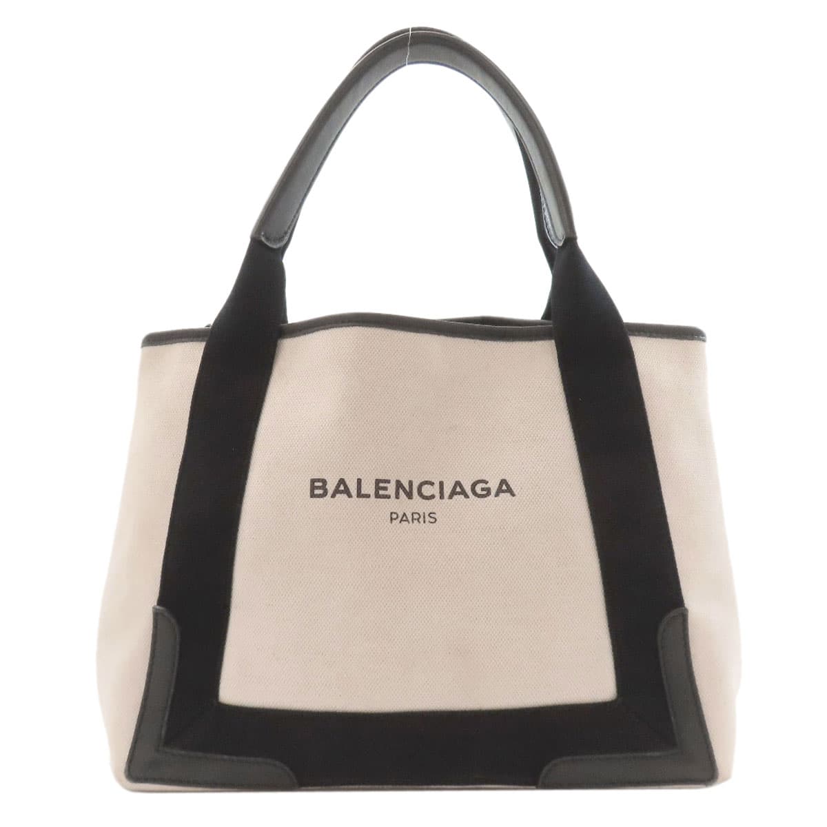 Balenciaga 339933 Navy Cabas Handbag Canvas Ladies [Used] [BALENCIAGA] 339933