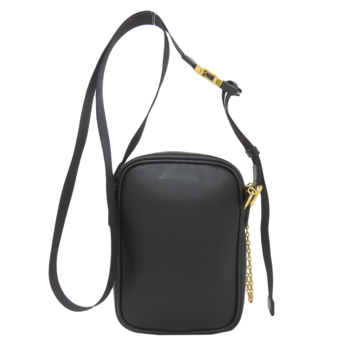 Fendi Calligraphy Studs Shoulder Bag Leather Women's [Used] [FENDI] 2