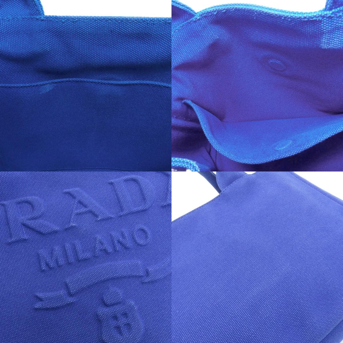 Prada Canapa Mini 2WAY Handbag Canvas Ladies [Used] [PRADA] 7