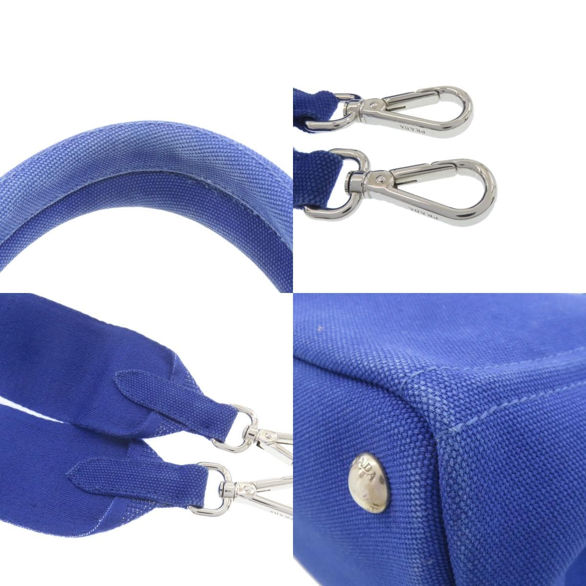 Prada Canapa Mini 2WAY Handbag Canvas Ladies [Used] [PRADA] 9