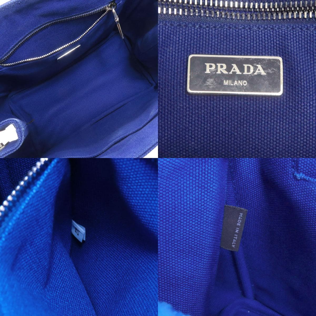 Prada Canapa Mini 2WAY Handbag Canvas Ladies [Used] [PRADA] 5