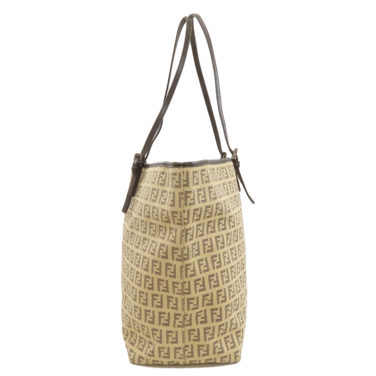 Fendi Zucchino Pattern Tote Bag Canvas/Leather Ladies [Used] [FENDI] 3