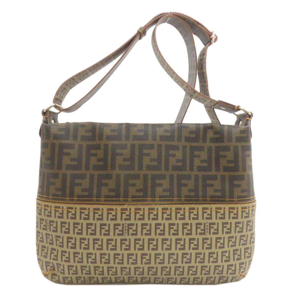 Fendi Zucchino pattern Zukkino shoulder bag PVC ladies [Used] [FENDI]