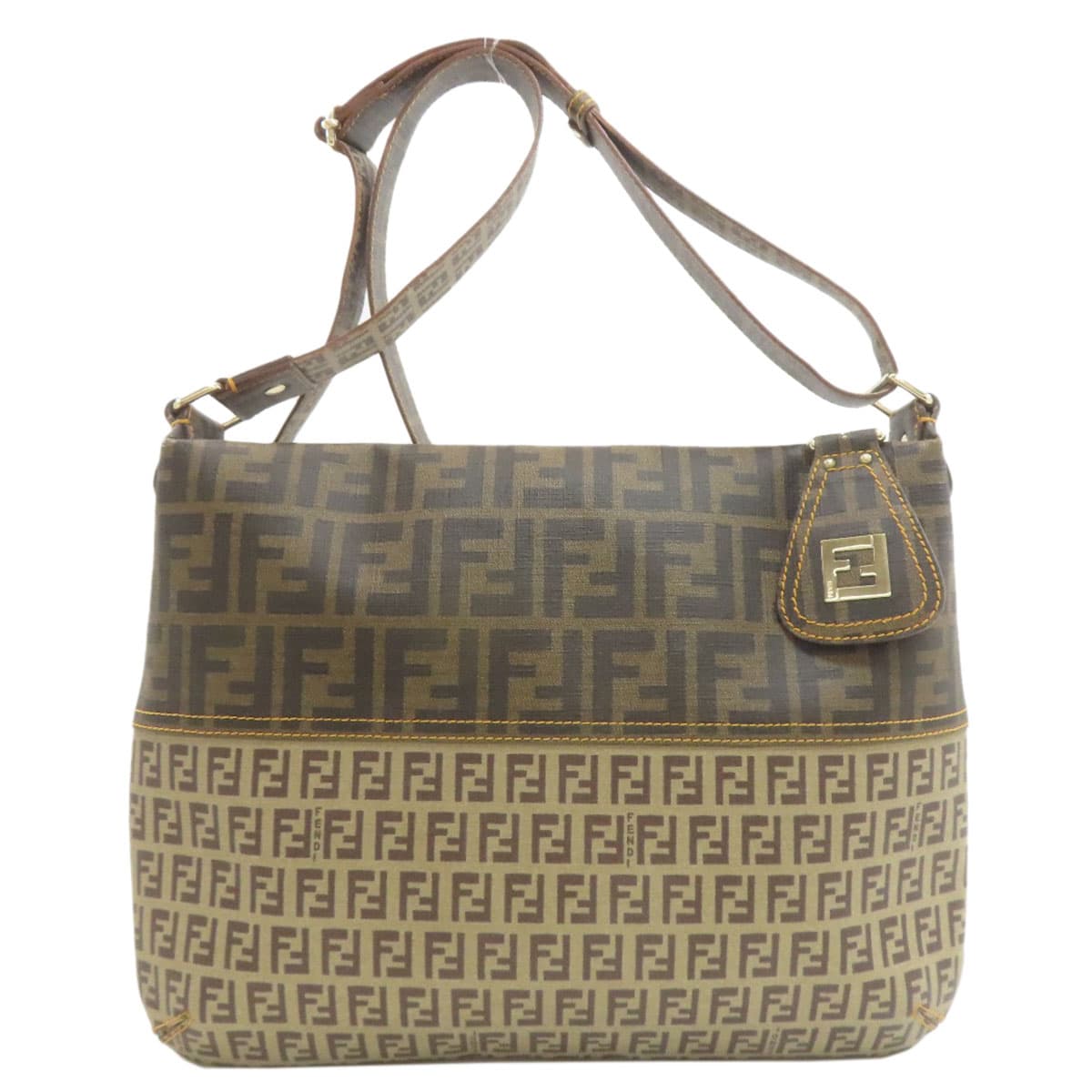 Fendi Zucchino pattern Zukkino shoulder bag PVC ladies [Used] [FENDI] 2