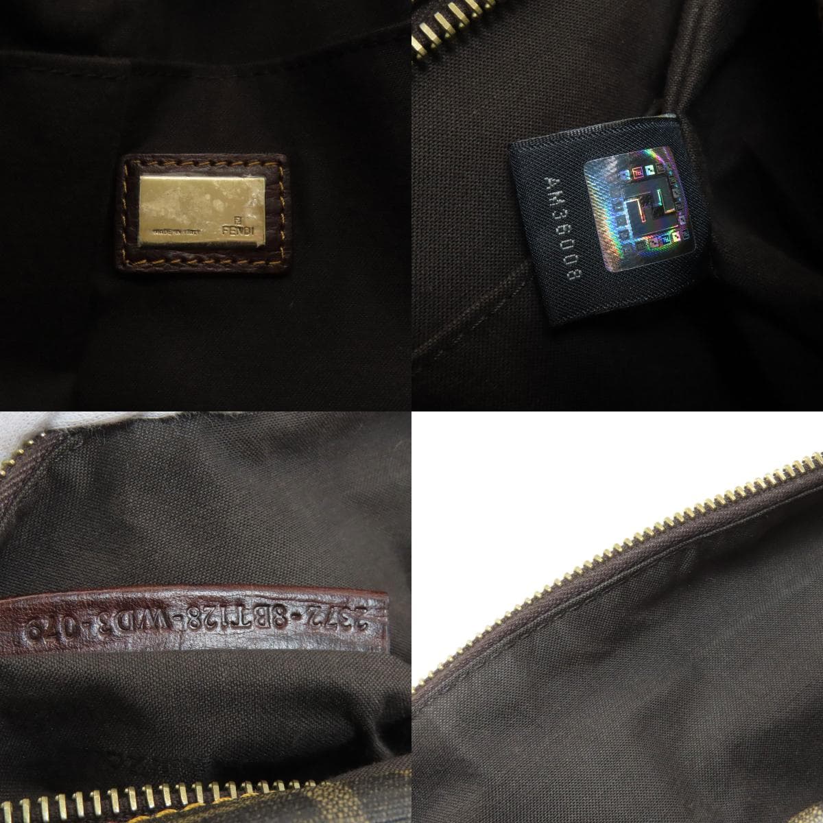 Fendi Zucchino pattern Zukkino shoulder bag PVC ladies [Used] [FENDI] 6