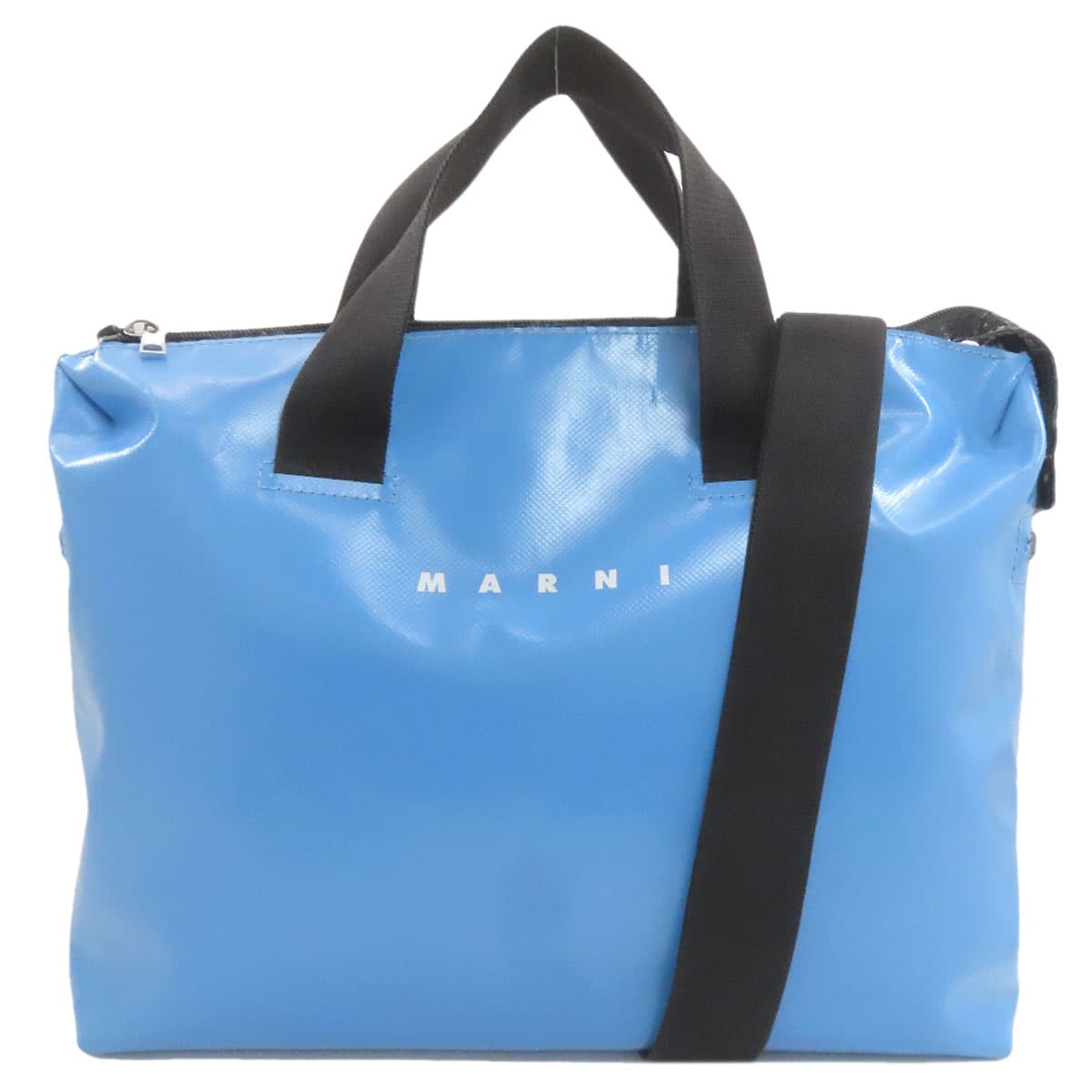 Marni Logo 2WAY Tote Bag PVC Ladies [Used] [MARNI]