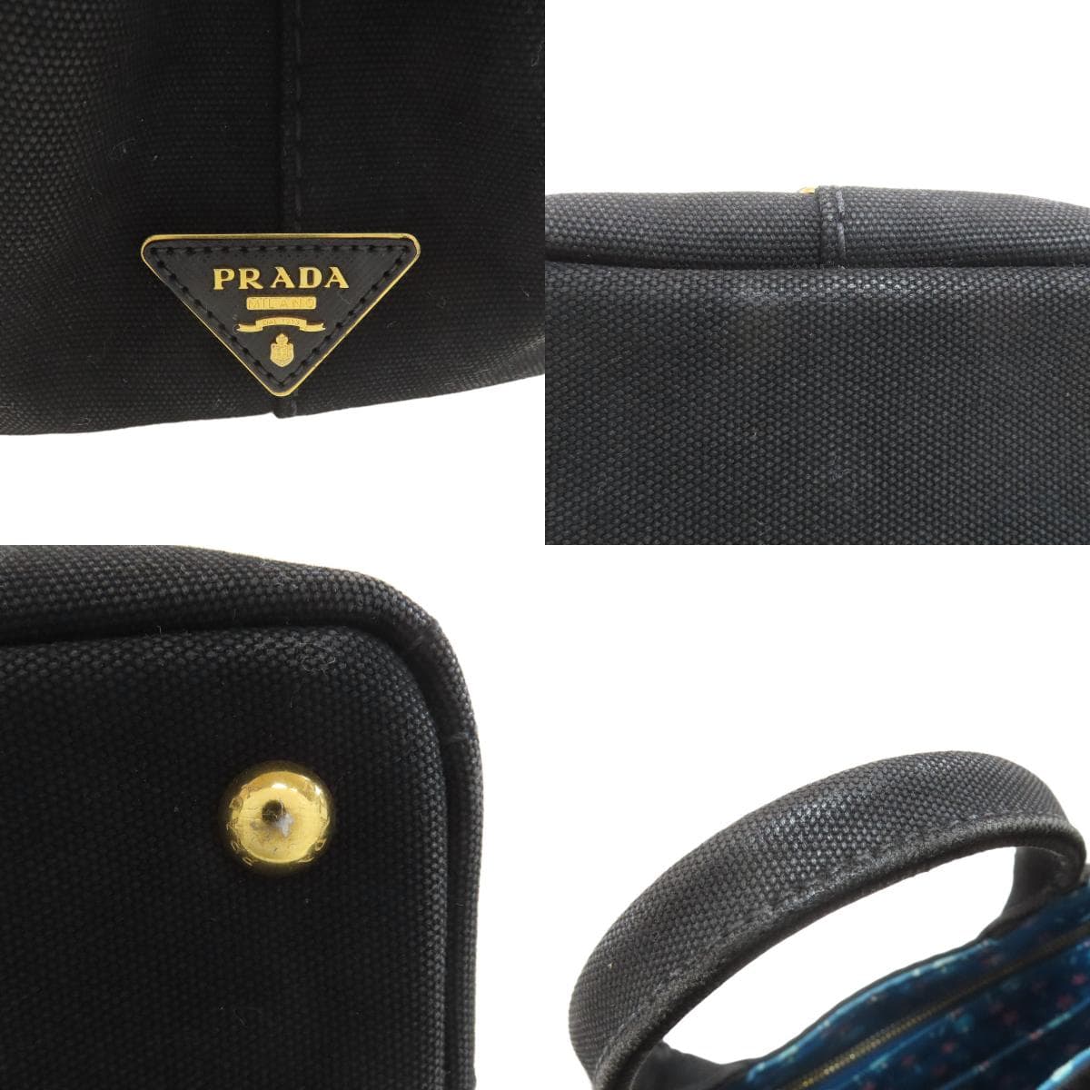 Prada Kanapa Mini 2WAY Handbag Canvas Ladies [Used] [PRADA] 8