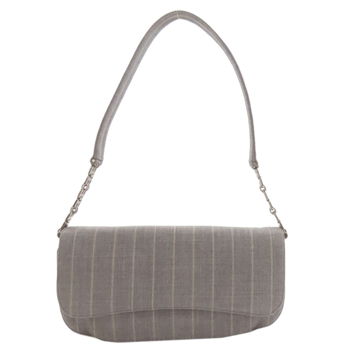 BALLY One Shoulder Stripe Shoulder Bag Canvas Ladies [Used] [BALLY]