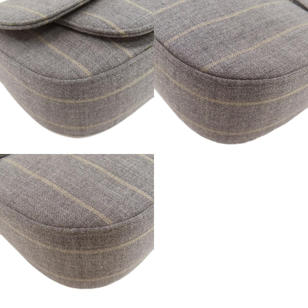 BALLY One Shoulder Stripe Shoulder Bag Canvas Ladies [Used] [BALLY] 10