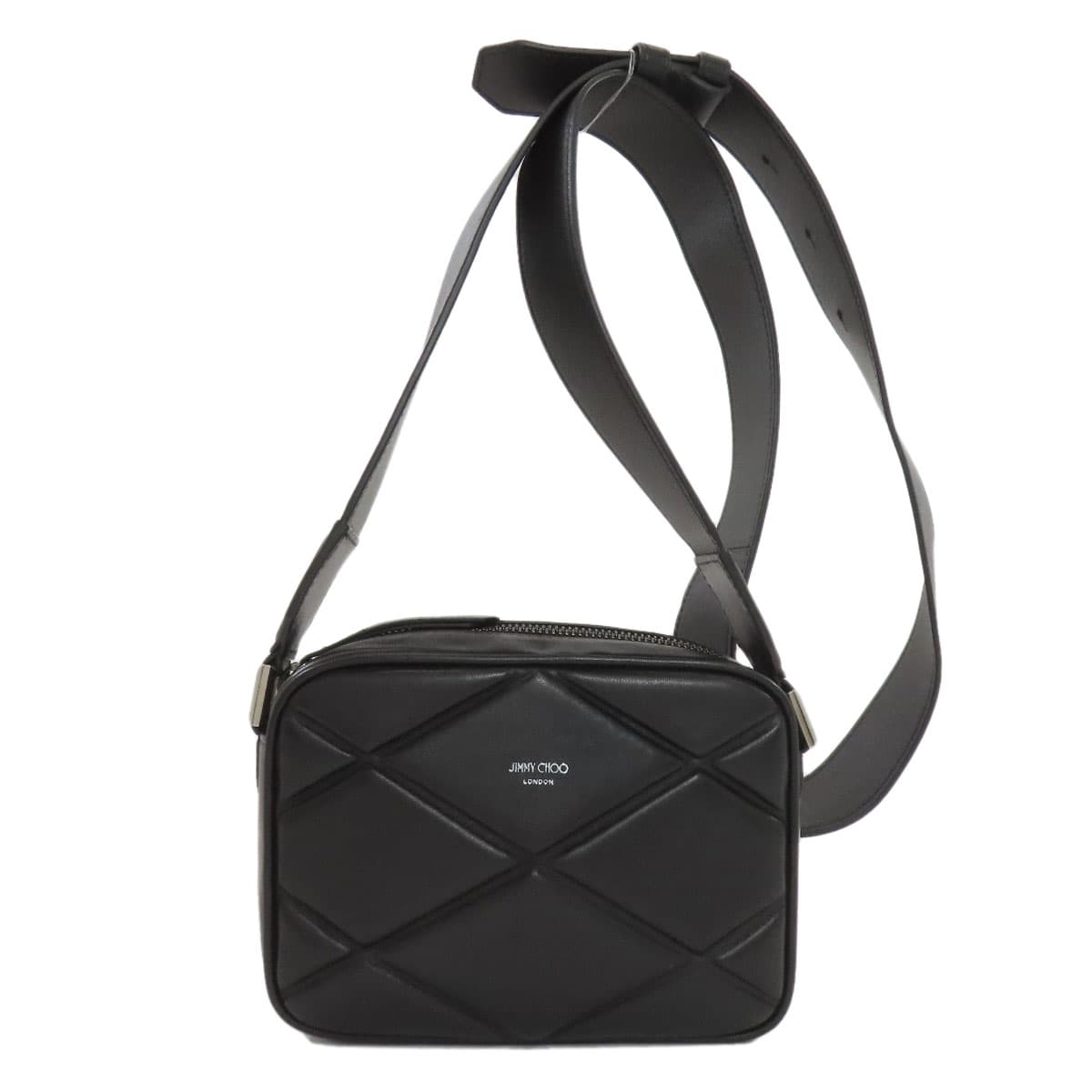 Jimmy Choo Diamond Quilted Shoulder Bag Leather Women's [Used] [Jimmy Choo]