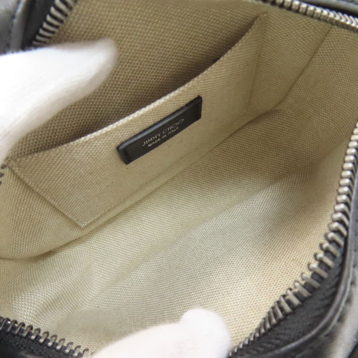 Jimmy Choo Diamond Quilted Shoulder Bag Leather Women's [Used] [Jimmy Choo] 5