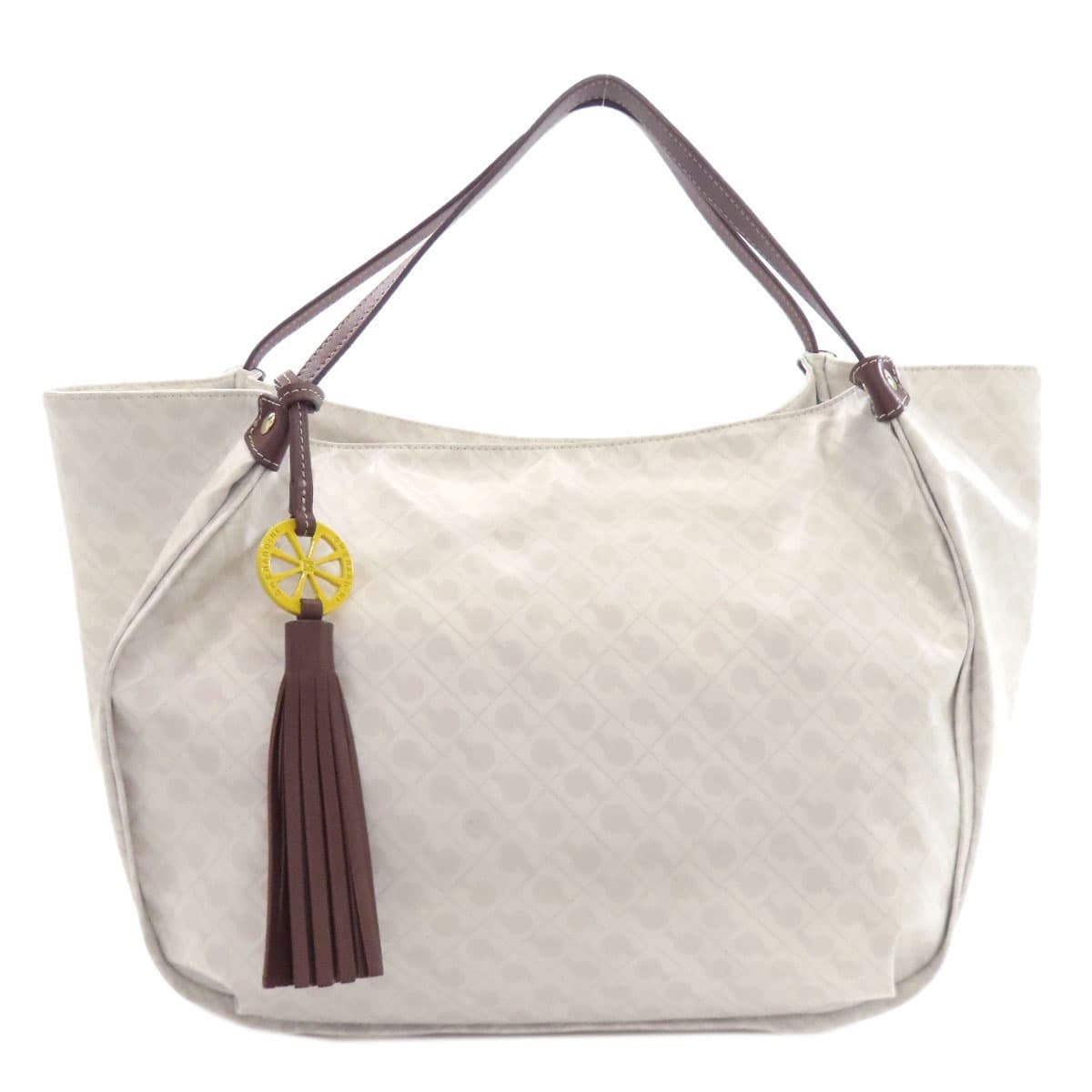 Gherardini Logo Motif Softy Tote Bag Polyester/Polyurethane Coating Ladies [Used] [GHERARDINI]