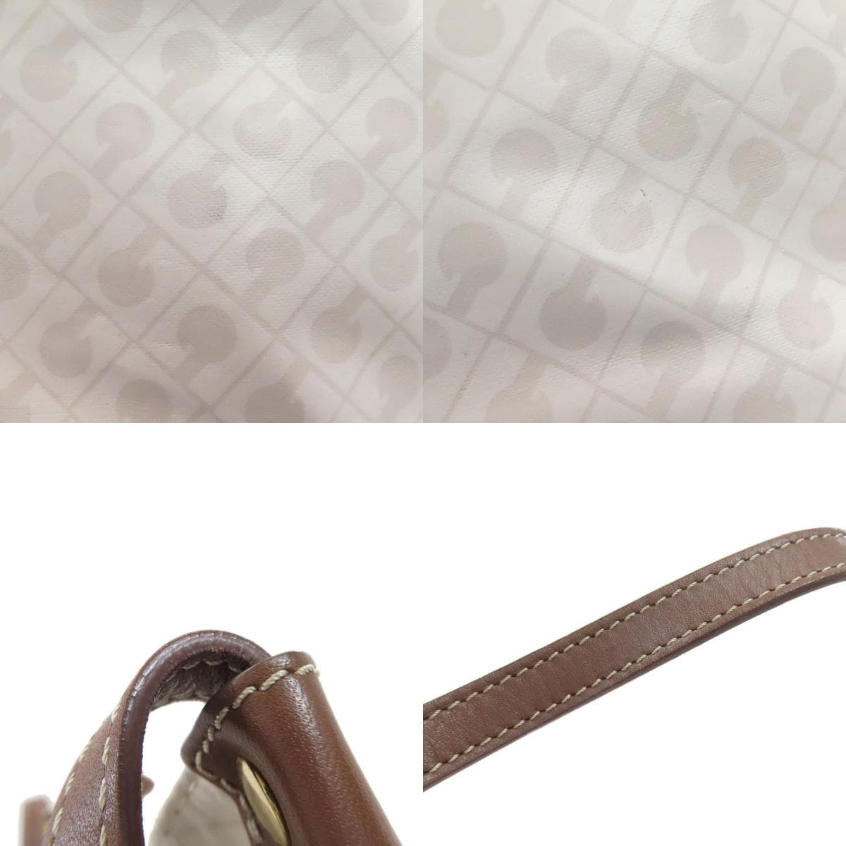 Gherardini Logo Motif Softy Tote Bag Polyester/Polyurethane Coating Ladies [Used] [GHERARDINI] 8