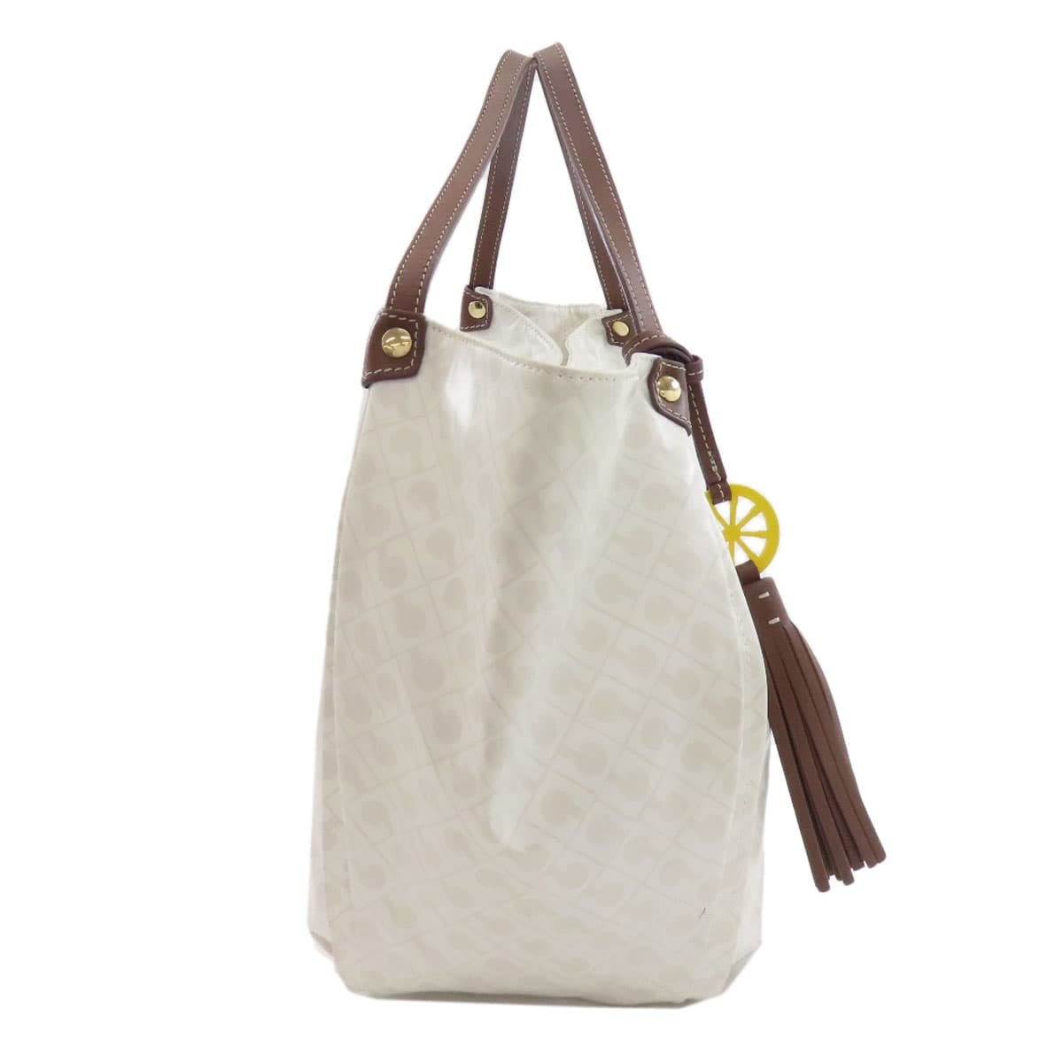 Gherardini Logo Motif Softy Tote Bag Polyester/Polyurethane Coating Ladies [Used] [GHERARDINI] 3