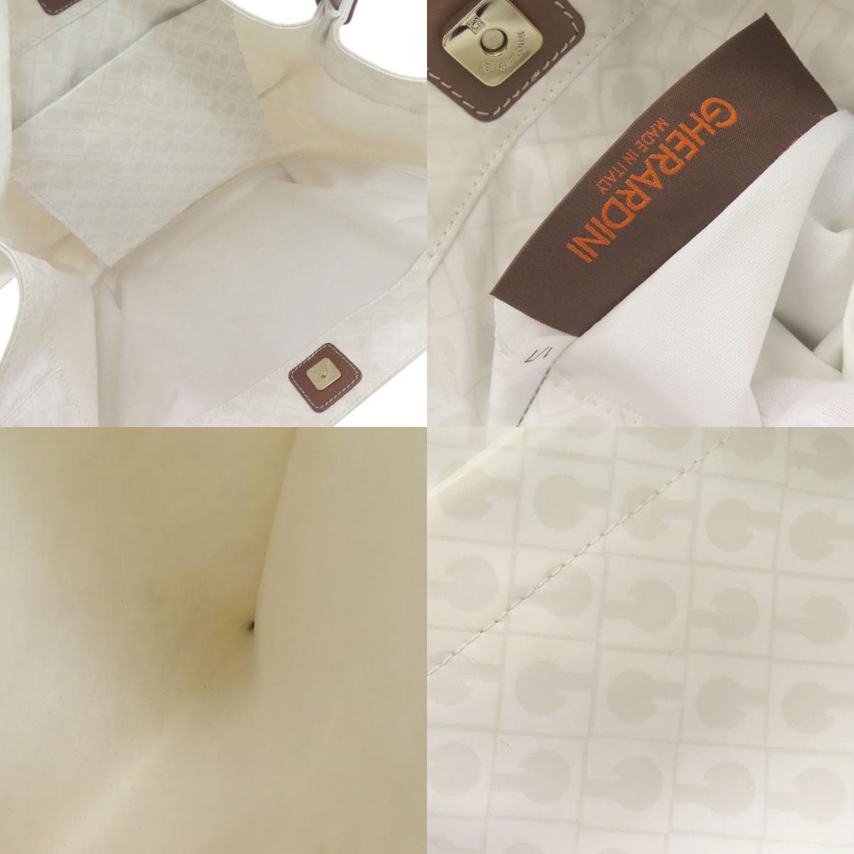 Gherardini Logo Motif Softy Tote Bag Polyester/Polyurethane Coating Ladies [Used] [GHERARDINI] 5