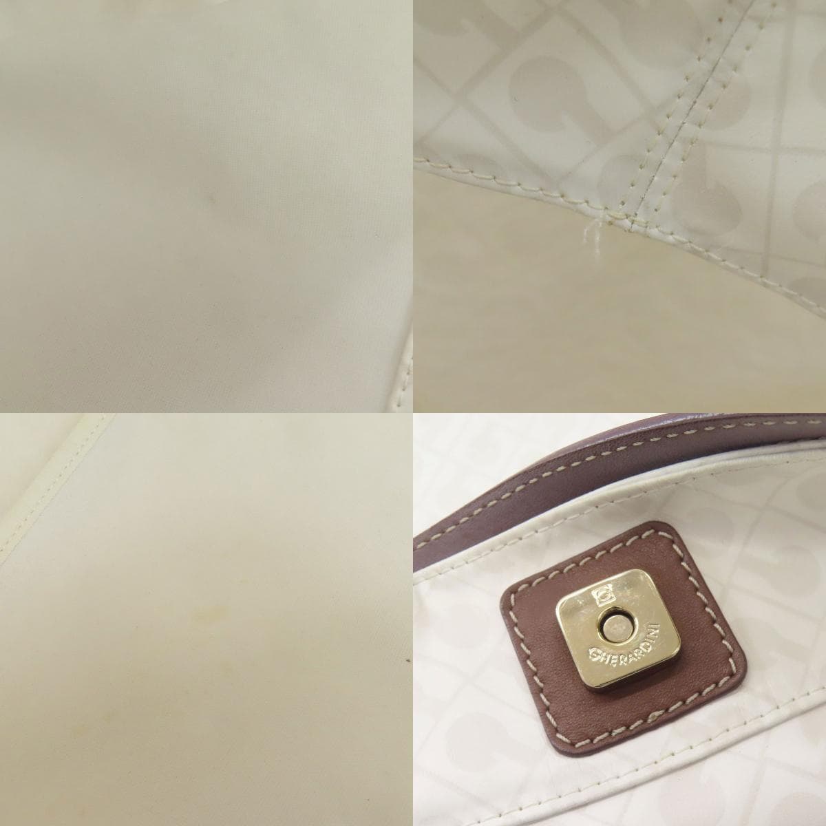 Gherardini Logo Motif Softy Tote Bag Polyester/Polyurethane Coating Ladies [Used] [GHERARDINI] 6