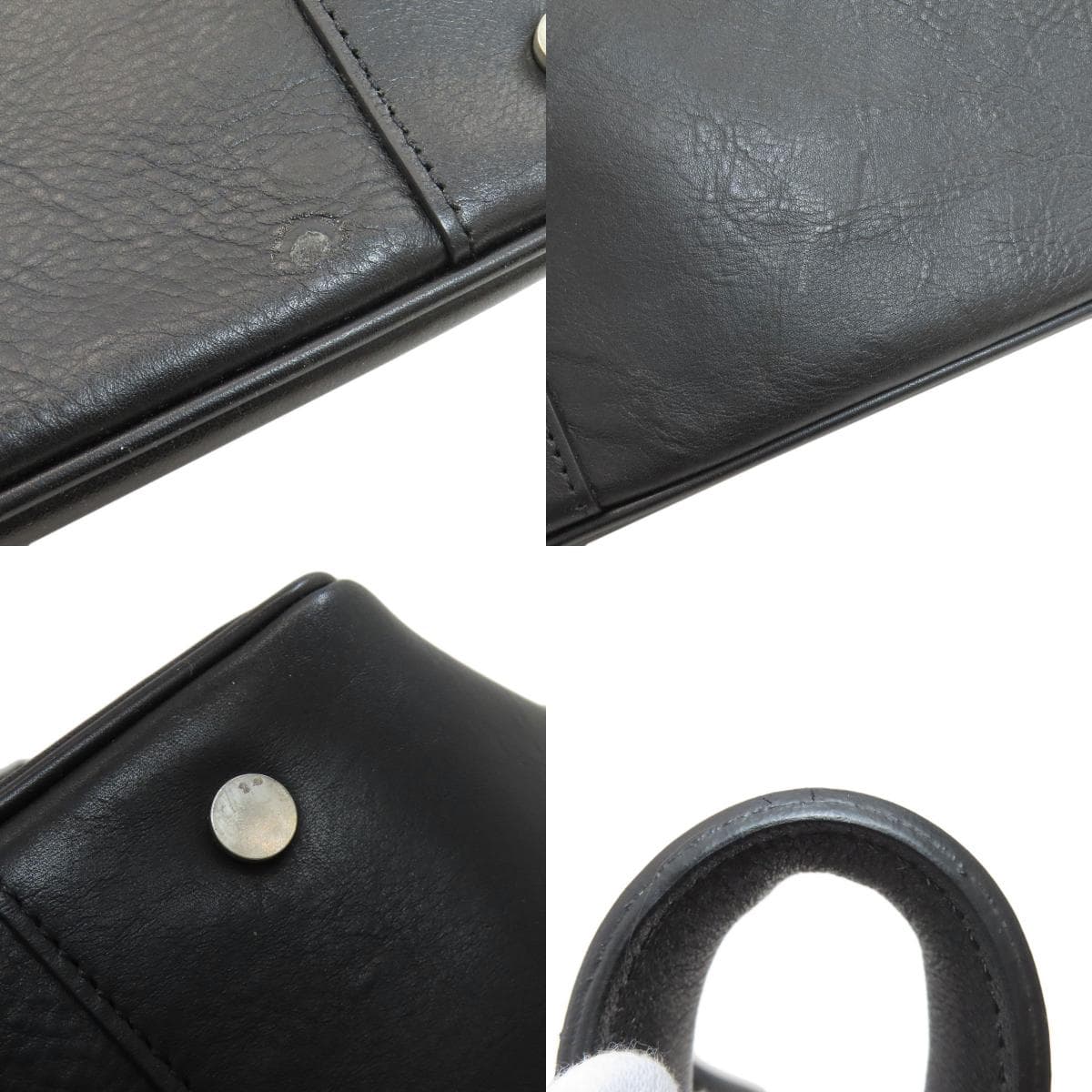 Burberry Check Pattern Tote Bag Leather Ladies [Used] [BURBERRY] 8