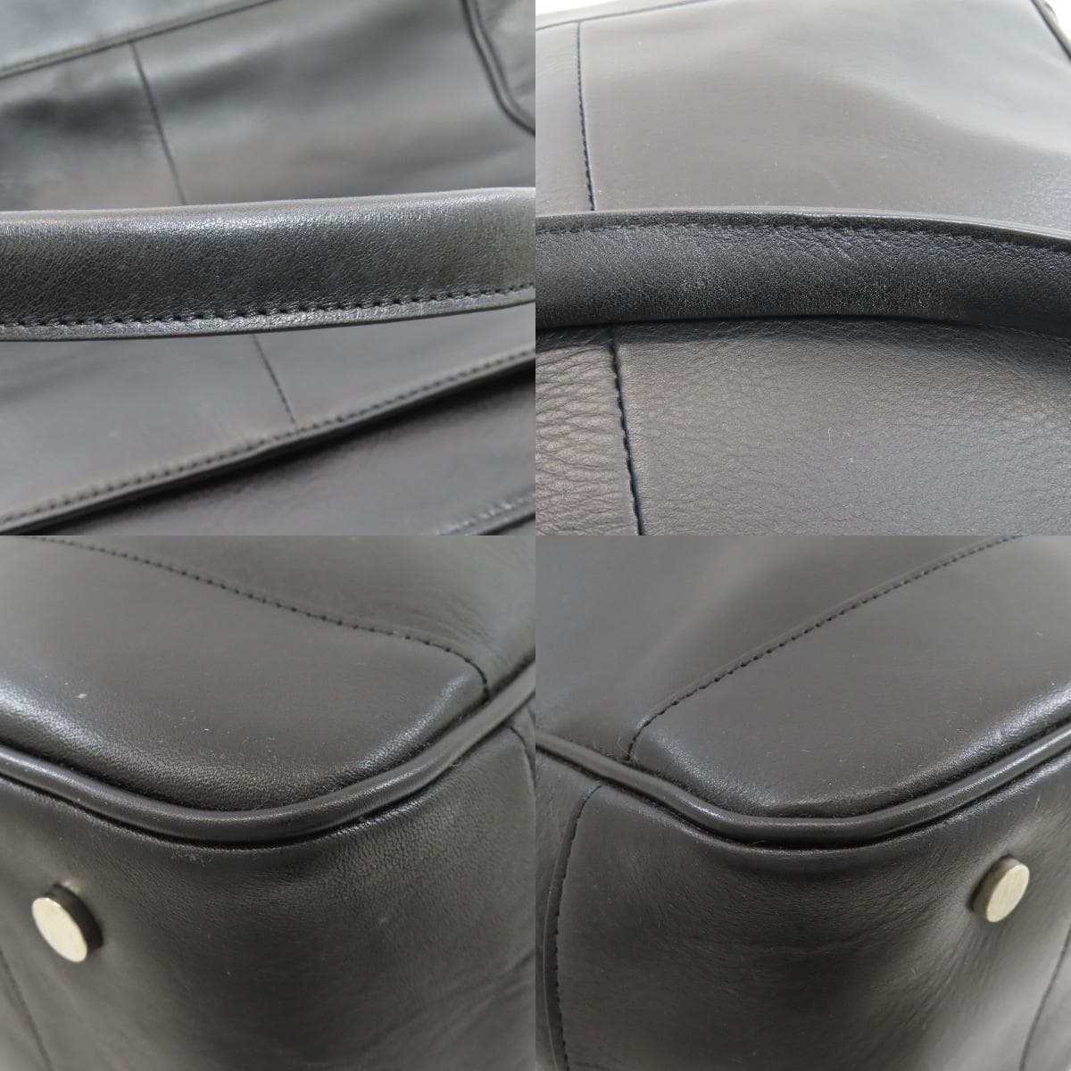 Burberry Check Pattern Tote Bag Leather Ladies [Used] [BURBERRY] 9