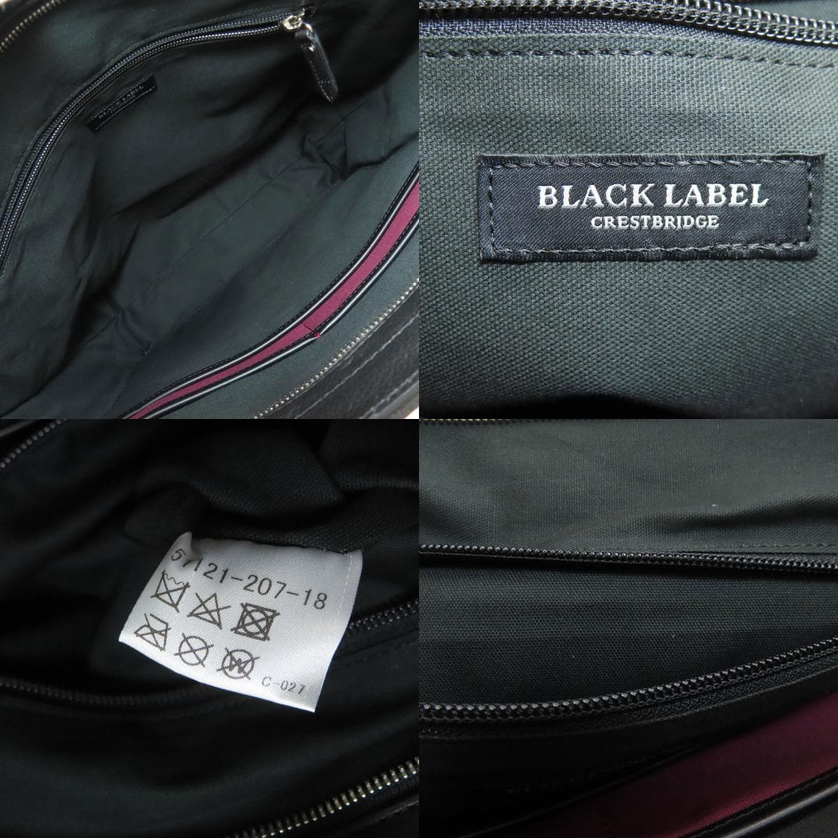 Burberry Check Pattern Tote Bag Leather Ladies [Used] [BURBERRY] 5