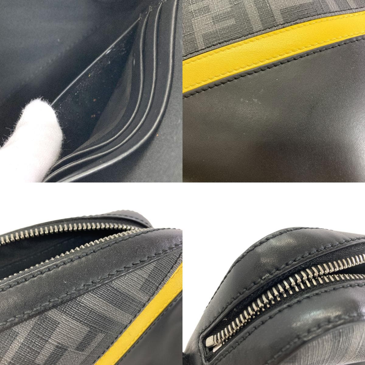 Fendi Diagonal Camera Case Shoulder Bag Leather/PVC for Women [Used] [FENDI] 8