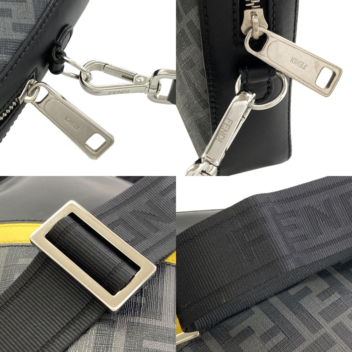 Fendi Diagonal Camera Case Shoulder Bag Leather/PVC for Women [Used] [FENDI] 9