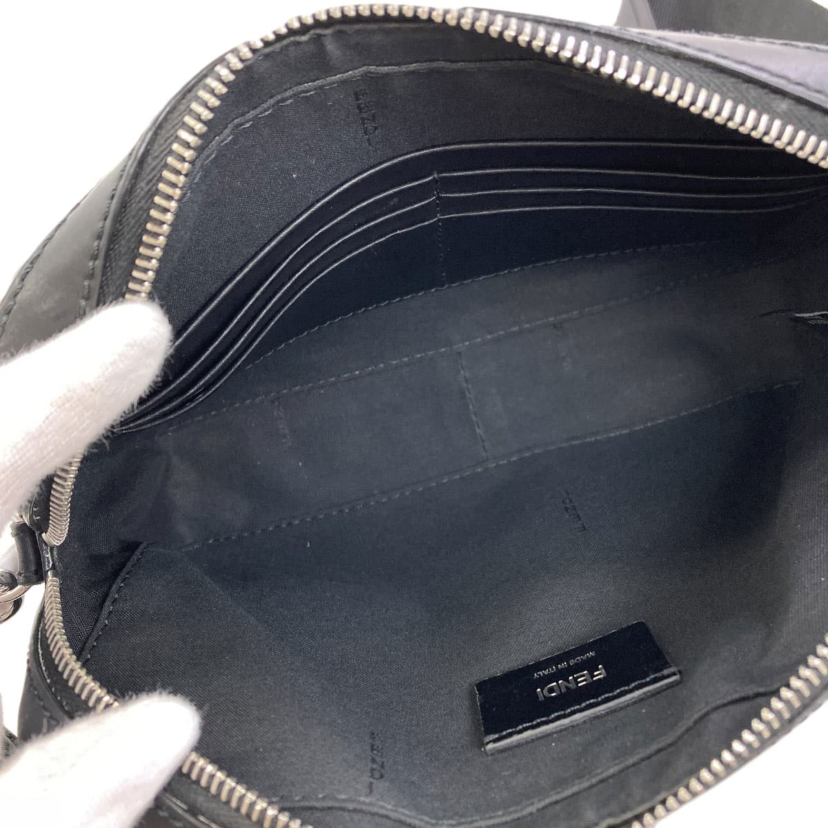 Fendi Diagonal Camera Case Shoulder Bag Leather/PVC for Women [Used] [FENDI] 5