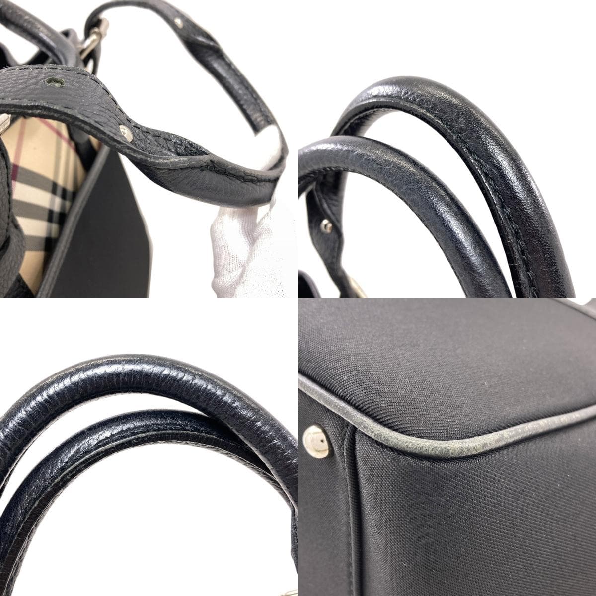 Burberry Burberry Check Handbag Nylon Material Ladies [Used] [BURBERRY] 9