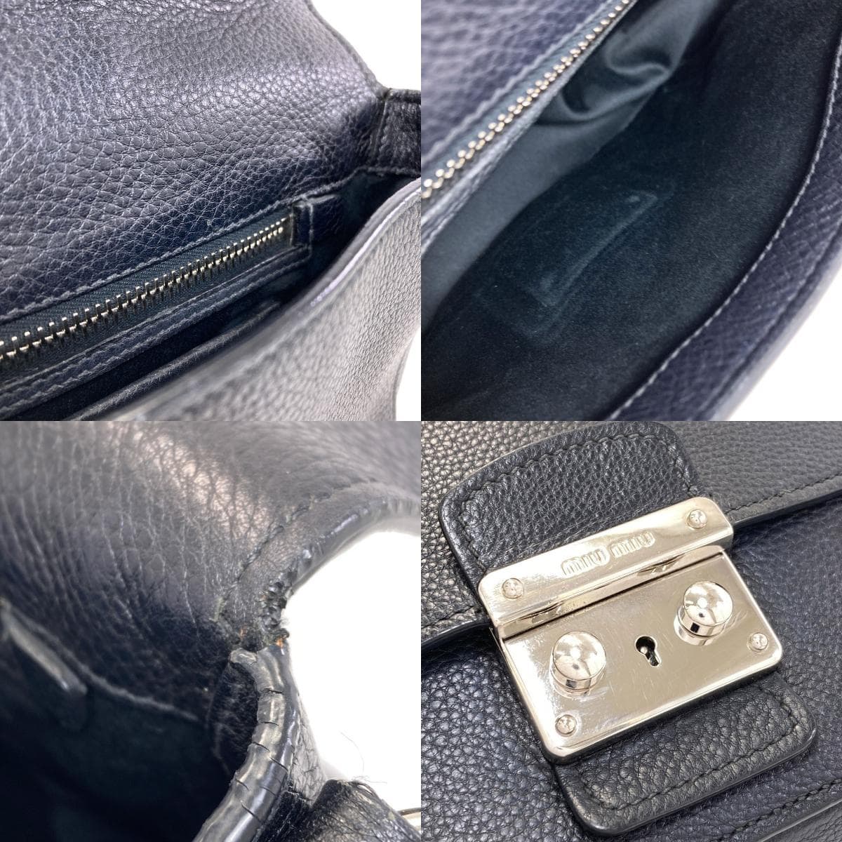 Miu Miu Long Shoulder Shoulder Bag Leather Women's [Used] [MIUMIU] 6