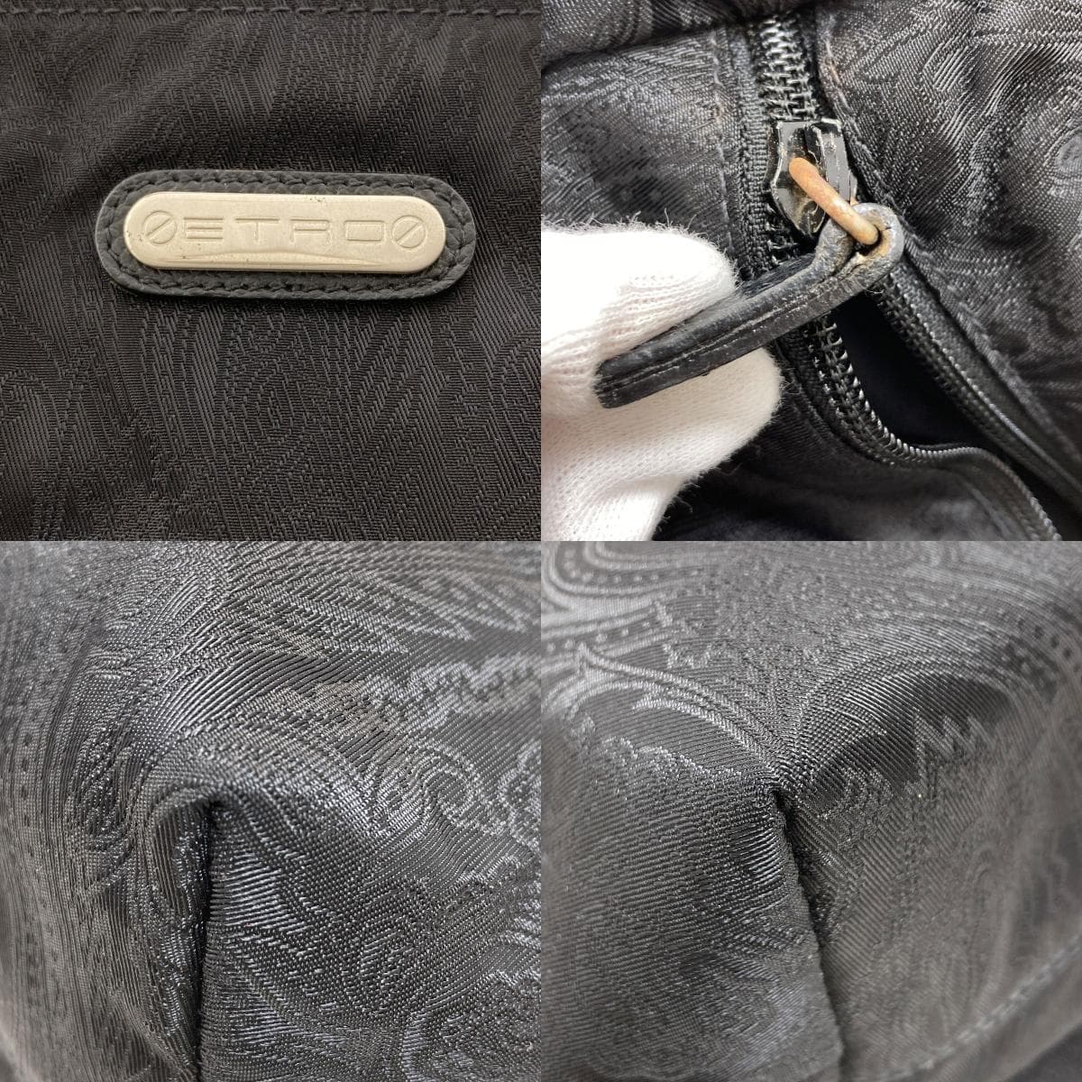 Etro paisley pattern tote bag, nylon material, ladies [used] [ETRO] 9