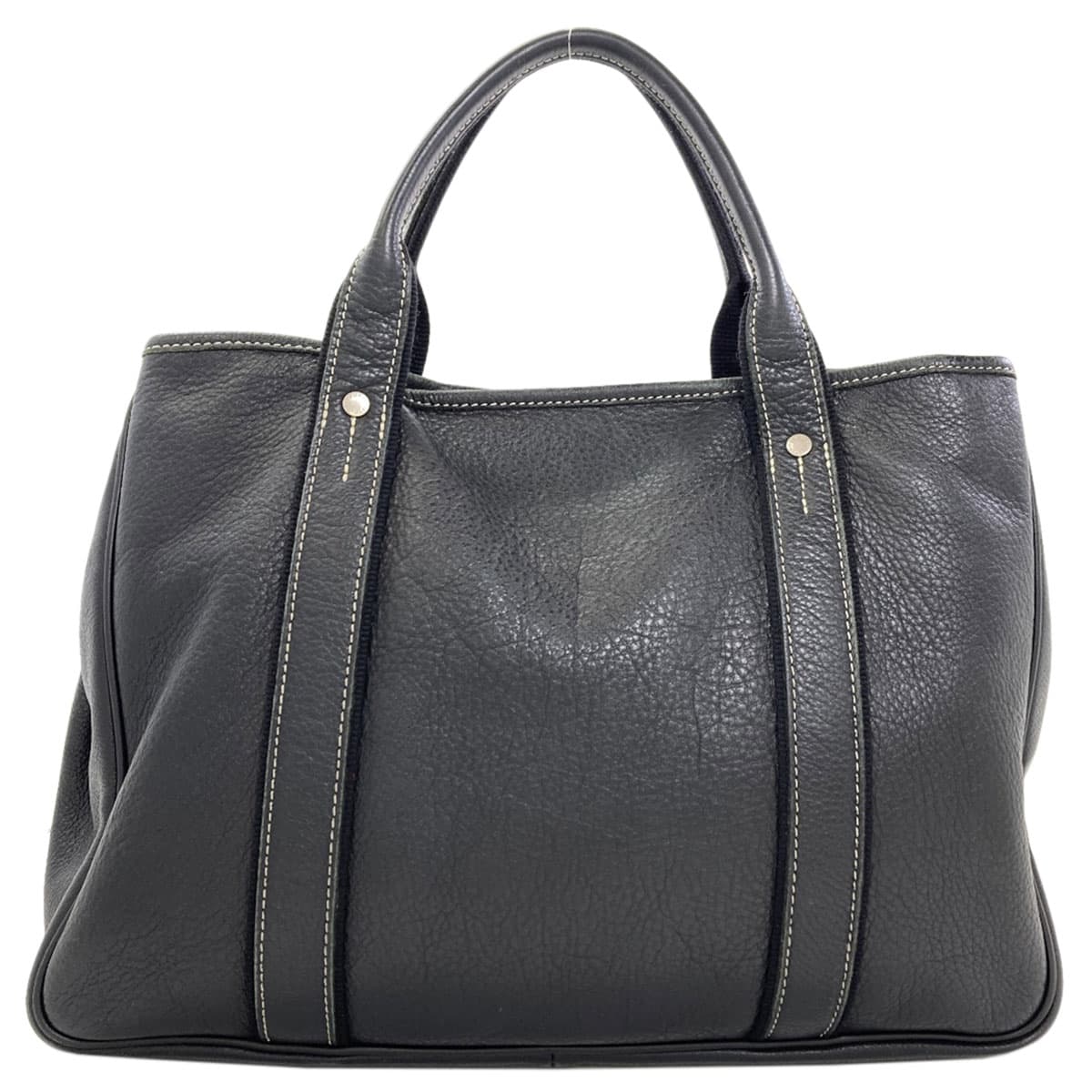 Longchamp Logo Handbag Leather Ladies [Used] [Longchamp] 2