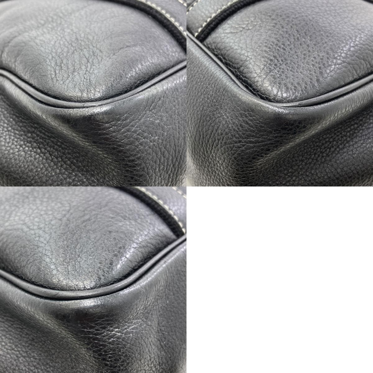 Longchamp Logo Handbag Leather Ladies [Used] [Longchamp] 10