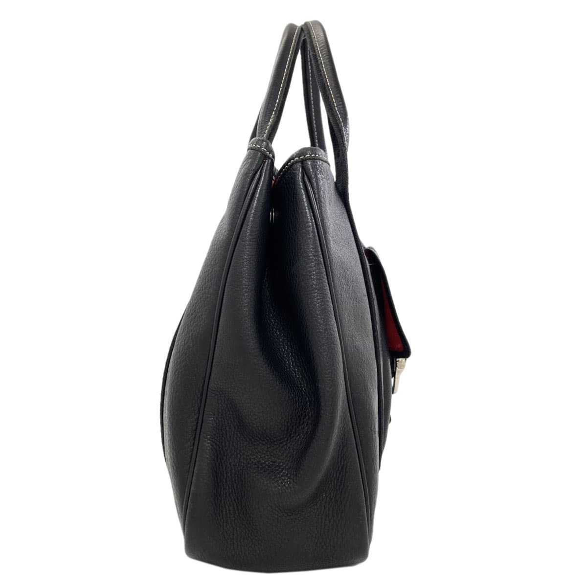 Longchamp Logo Handbag Leather Ladies [Used] [Longchamp] 3