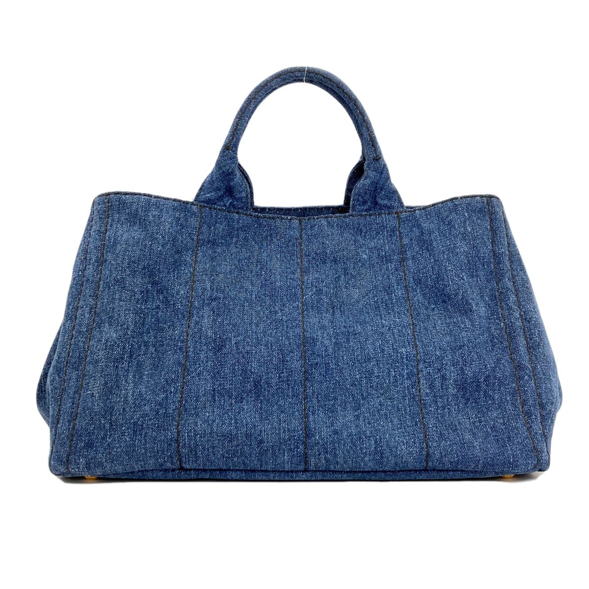 Prada B2642B Canapa Tote Bag Denim Ladies [Used] [PRADA] B2642B 2