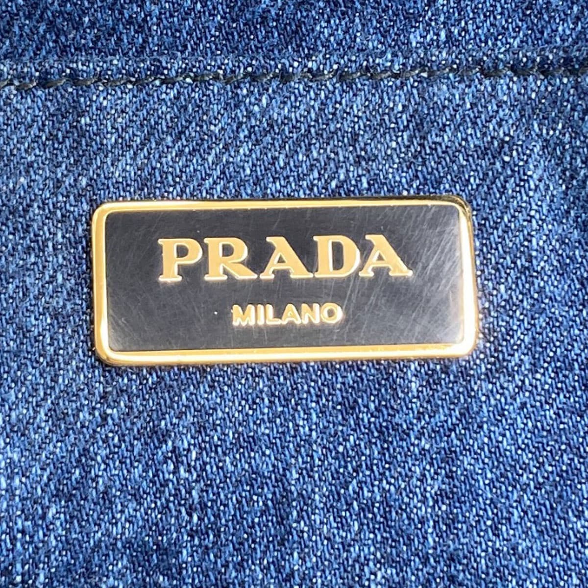 Prada B2642B Canapa Tote Bag Denim Ladies [Used] [PRADA] B2642B 6