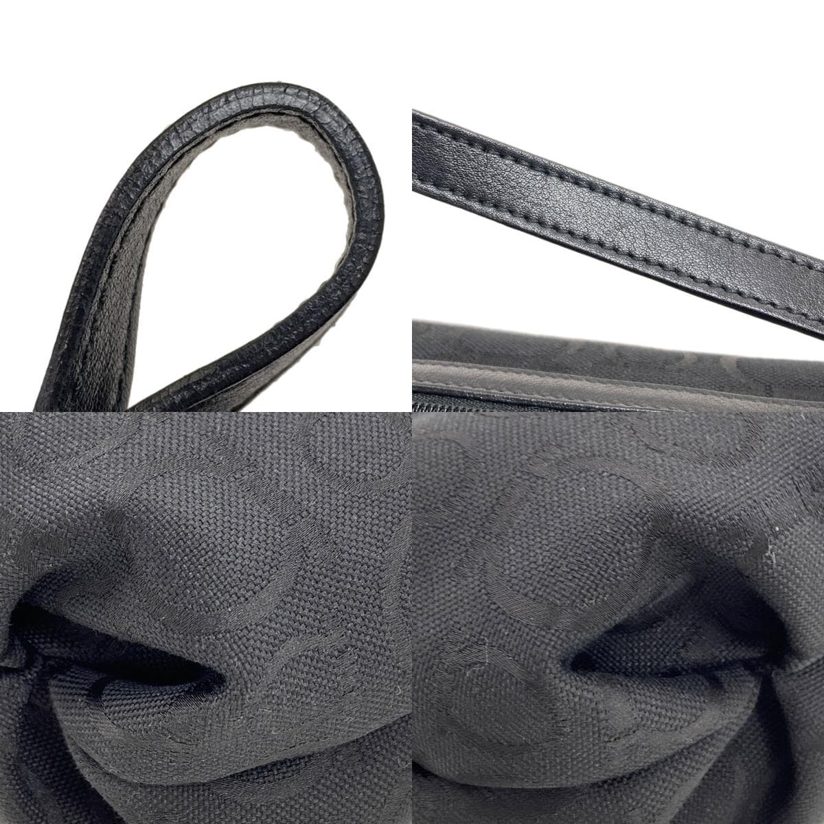 Salvatore Ferragamo Gancini Pattern Handbag Canvas Ladies [Used] [Salvatore Ferragamo] 9