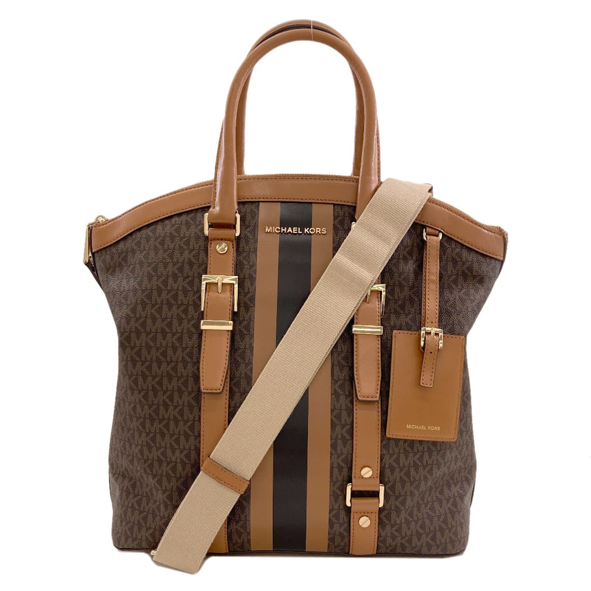 Michael Kors MK Signature 2WAY Tote Bag PVC Ladies [Used] [Michael Kors]