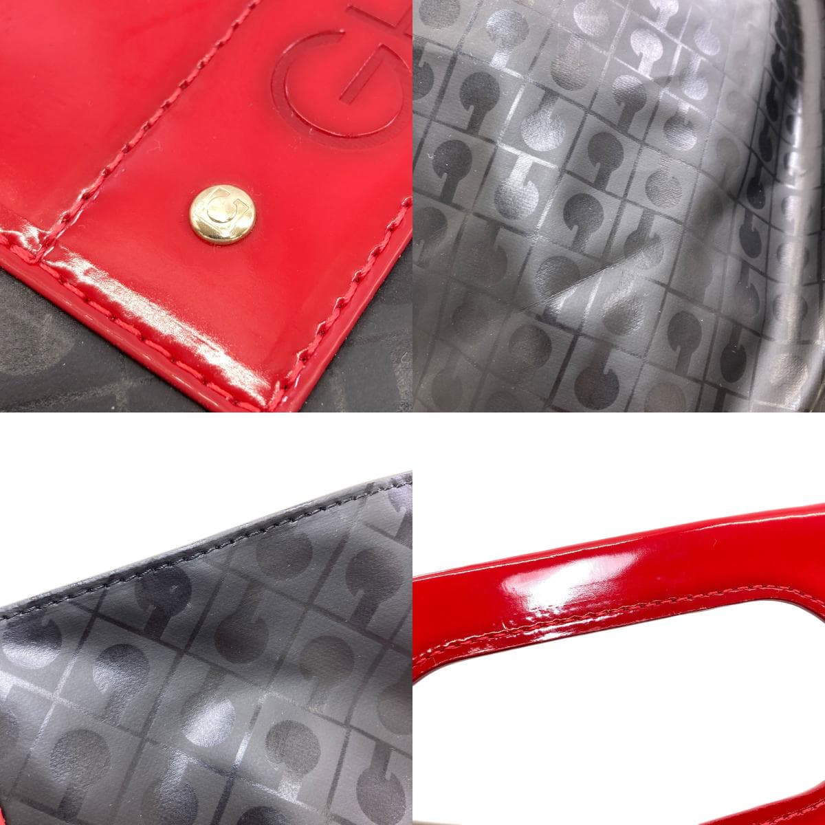 Gherardini Logo Motif Softy Handbag Polyester Ladies [Used] [GHERARDINI] 9