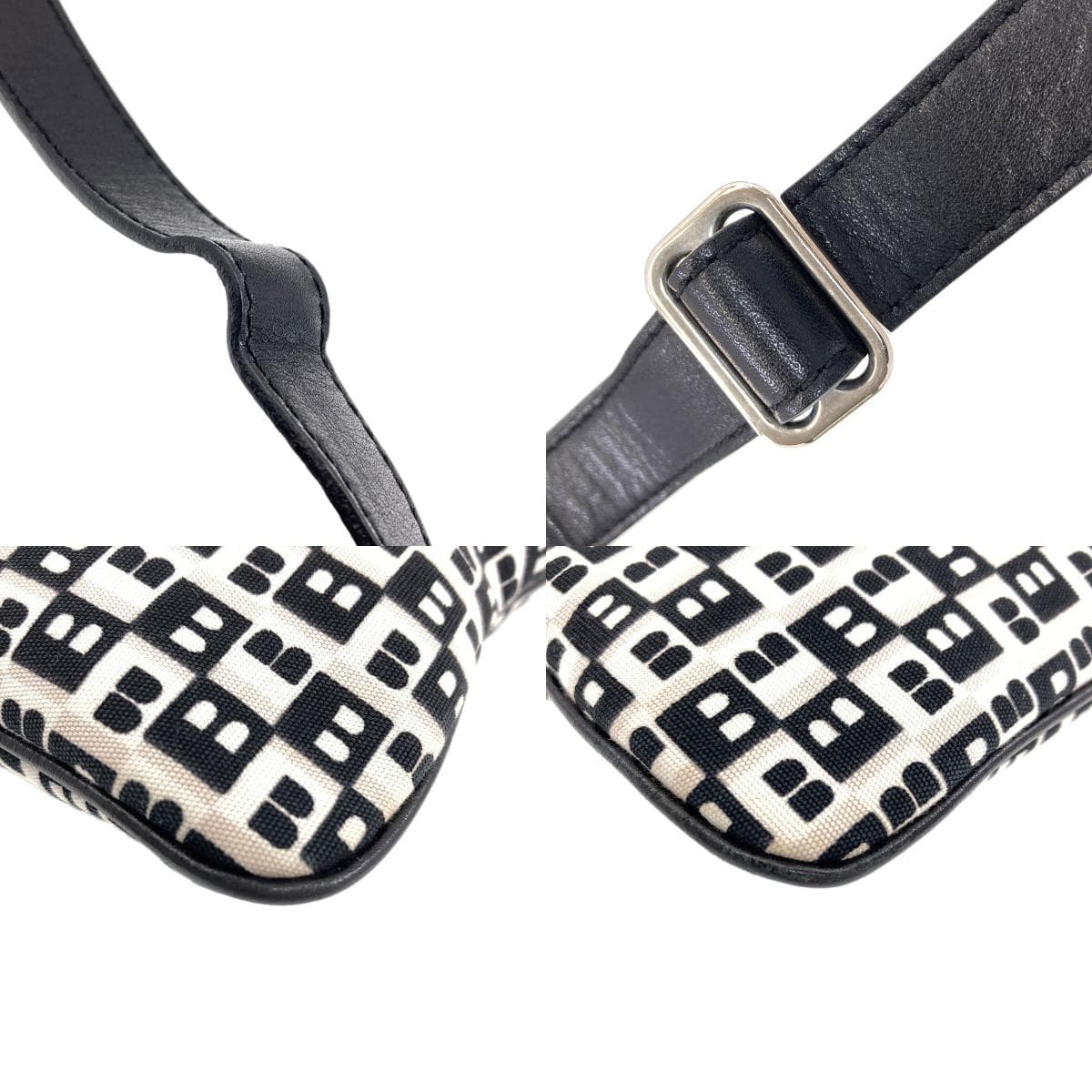 BALLY All-over Pattern Shoulder Bag Canvas Ladies [Used] [BALLY] 9